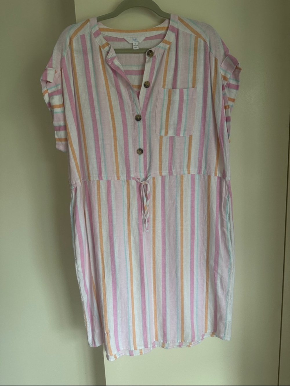 Time and Tru stripes short sleeve dress